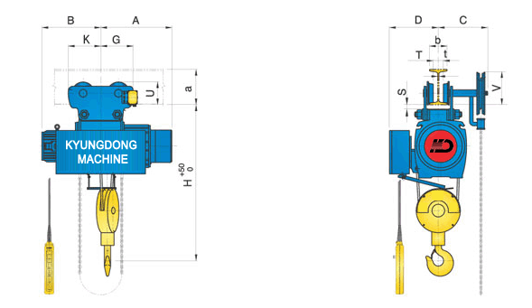 Regular Type Hoist with Chain Trolley